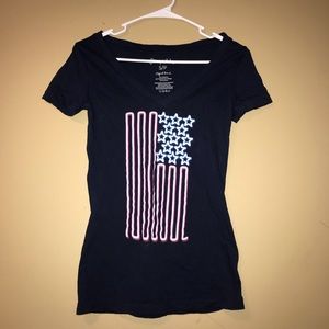 Neon American Flag Aeropostale T-shirt